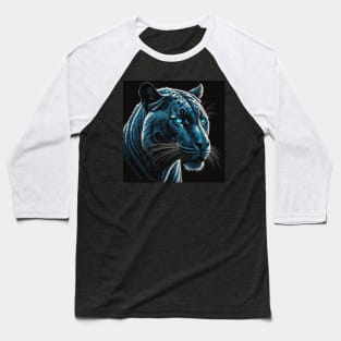 Black Panther Print Baseball T-Shirt